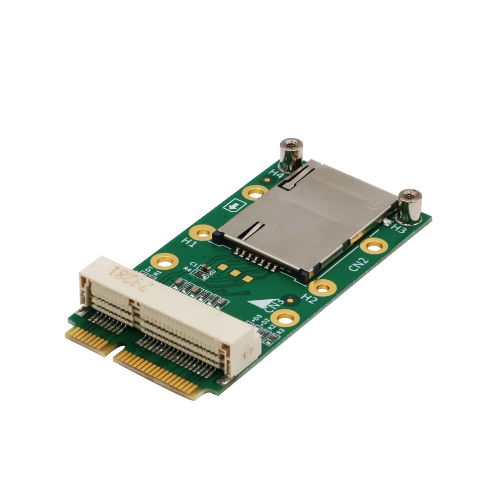 

NEW Mini PCI Express Adapter For 3G 4G Module with USIM Slot MINI PCI E to Mini PCI-E Riser Card Support 3G/4G WWAN LTE GPS Card