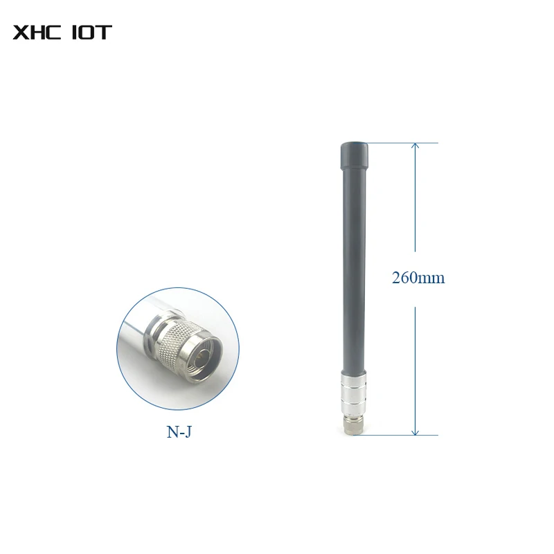 Antena WIFI omnidireccional de fibra de vidrio Lora de 2,4 GHz y 5,8 GHz 8dBi N-J enrutador impermeable para exteriores módem aéreo XHCIOT TXWF-BLG-26