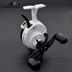 CAMEKOON Ice Reel 3+1 Bearing 2.5:1 Smooth Winter Fishing Wheel Left/Right Hand Instant Anti-Reverse Hardwater Coil for Beginner