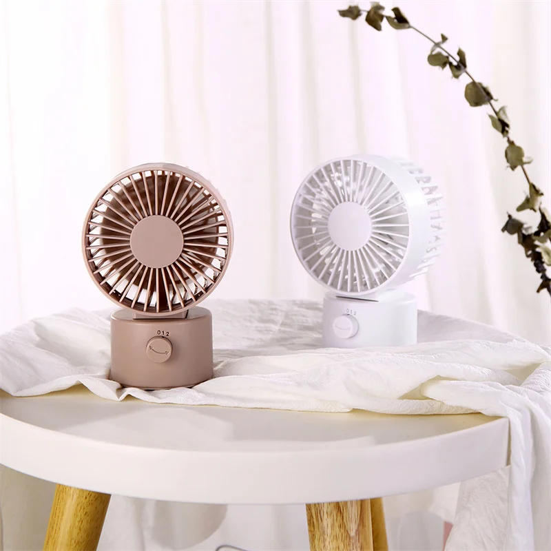 พัดลมไฟฟ้าแบบพกพาพัดลม Mini USB Double Sided Leaf สองเกียร์ Cooler Cooler สำหรับสำนักงานบ้านฤดูร้อนเขย่าหัว FS35