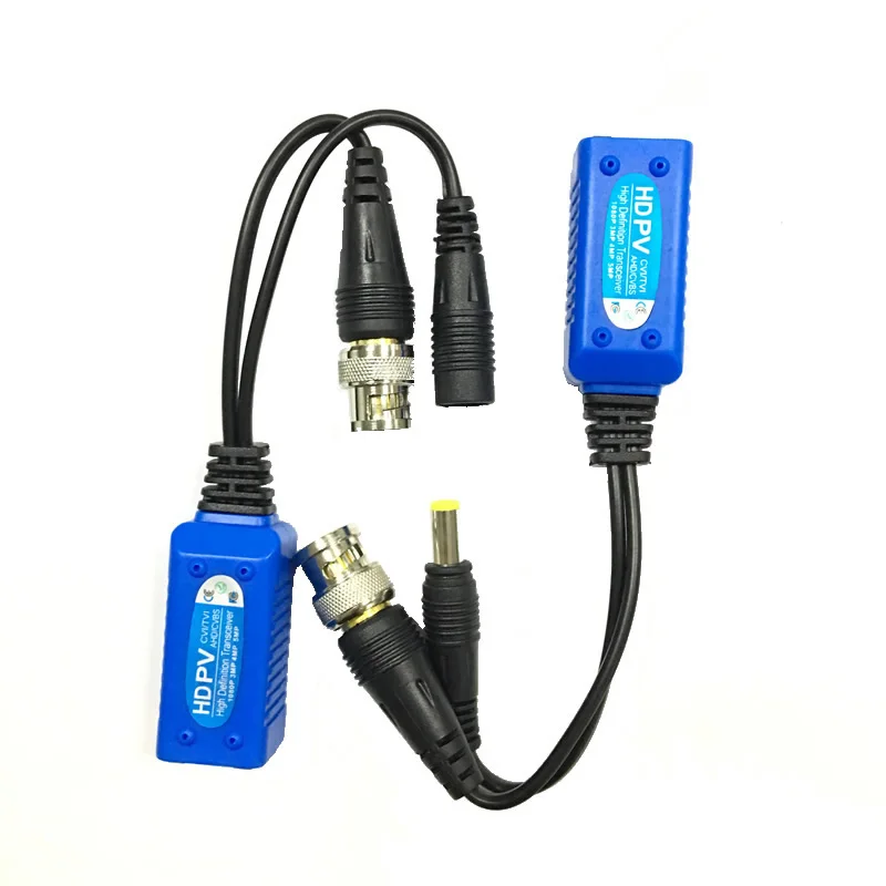 5 Pairs 5MP CCTV Video Balun Coax BNC Video Power Balun Transceiver Connectors to CAT5e 6 RJ45 Connector