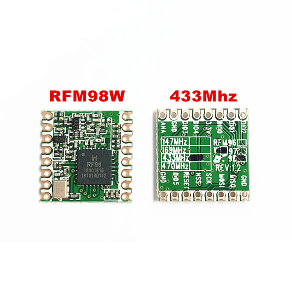 

Original LoRa FSK GFSK 00K RFM98 RFM98W 433Mhz SX1278 wireless transceiver module transmission rate 300Kbps SPI data interface