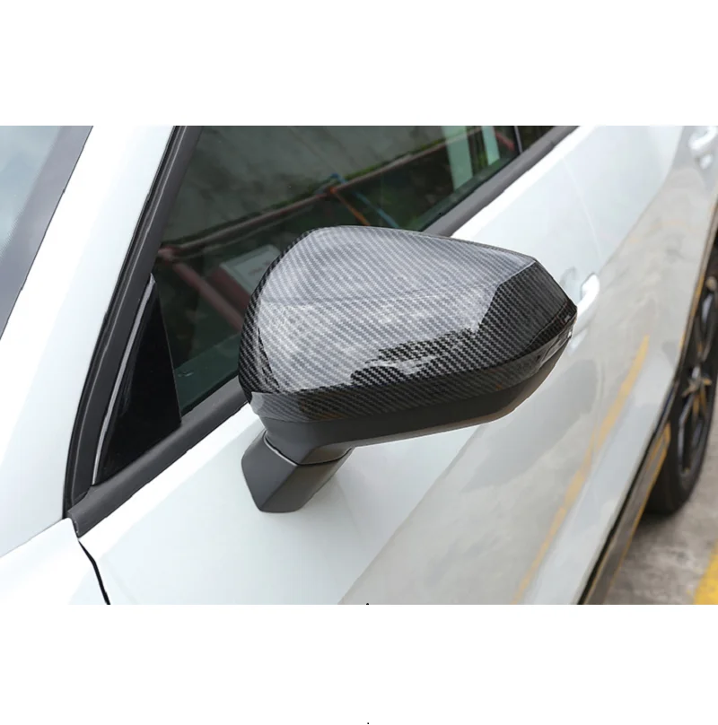 Carbon Fiber Side Mirror Cover Caps Replace Style W/O Lane Assist  Fit For Audi Q2 Q3 2019-2022