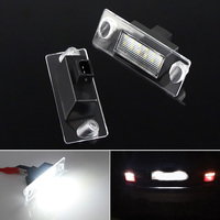 2x For Audi A3 8L S3 Sportback A4 S4 B5 Avant A5 S5 Car Rear LED License Number Plate Light 12V White 6000k SMD Auto Tail Lamp