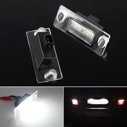 2x For Audi A3 8L S3 Sportback A4 S4 B5 Avant A5 S5 Car Rear LED License Number Plate Light 12V White 6000k SMD Auto Tail Lamp