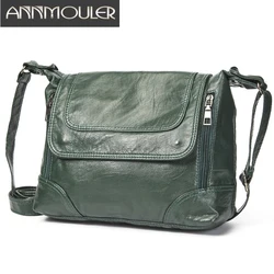 Annmouler Donne Del Progettista Borse di Cuoio Dell'unità di elaborazione Crossbody Borsa Morbida Lavato Sacchetto di Cuoio Del Messaggero Della Borsa Della Borsa Delle Donne di Lusso Tasche Borsa