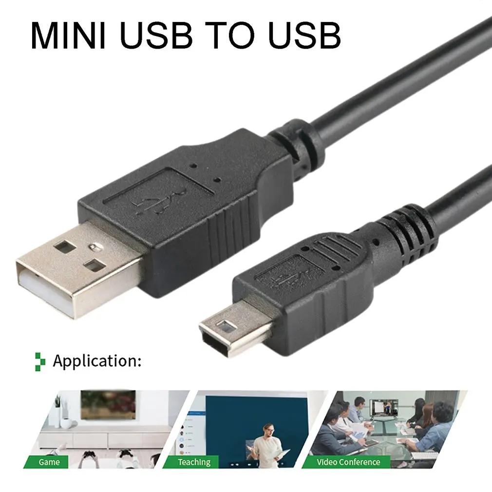 0.8m 1m 1.5m 2m 3 m USB نوع A إلى البسيطة USB كبل مزامنة بيانات 5 دبوس B ذكر لذكر تهمة كابل شحن خط للكاميرا MP3 MP4 جديد