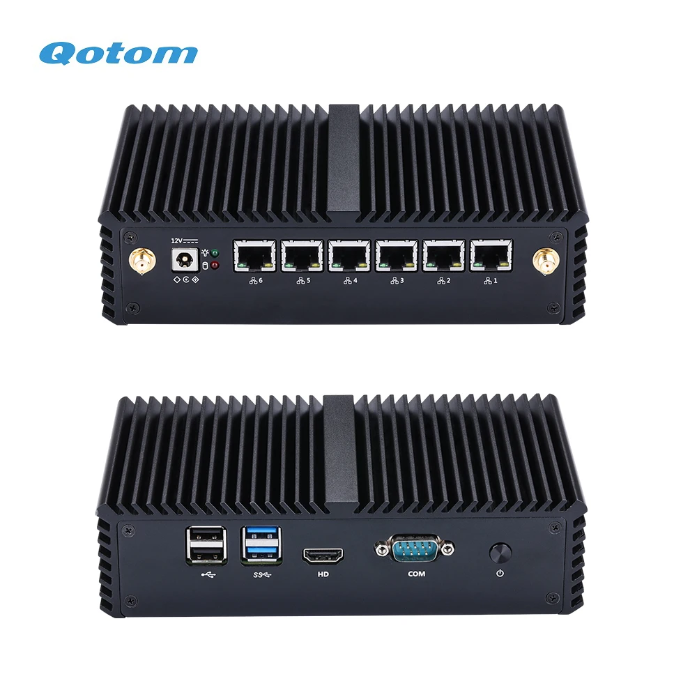 Imagem -04 - Qotom-soft Firewall Router Mini pc 6x Intel 1g Lan Core I37100u Ram Ddr4 Ssd Msata Wi-fi