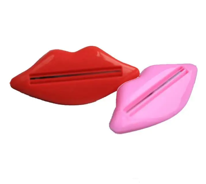 1000pcs Kiss Lip Toothpaste Squeezer Easy Press Tube Dispenser Gadget SN2065