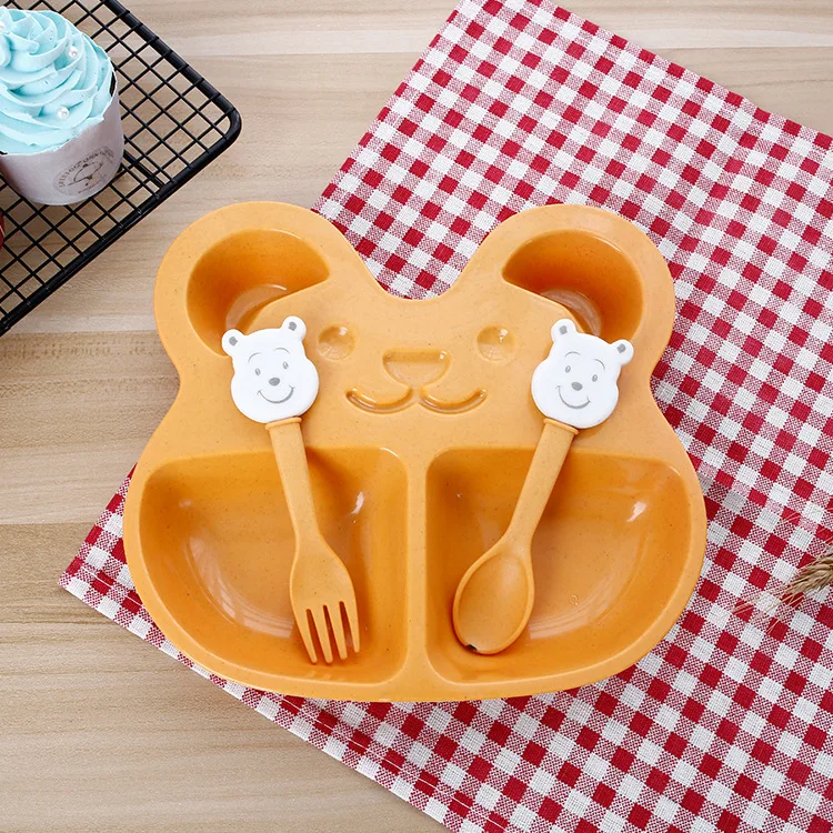 3ps/set Rosiky Kids Bowl Plates children's tableware set baby training bowl set   eateing bowl  baby feeding  dining plates sets