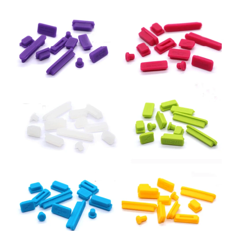 Силиконовый разъем для передачи данных, защита от пыли, заглушка для Apple Macbook 11Air 13Air 13 Pro, набор пылезащитных заглушек для ноутбука 12 шт./компл.