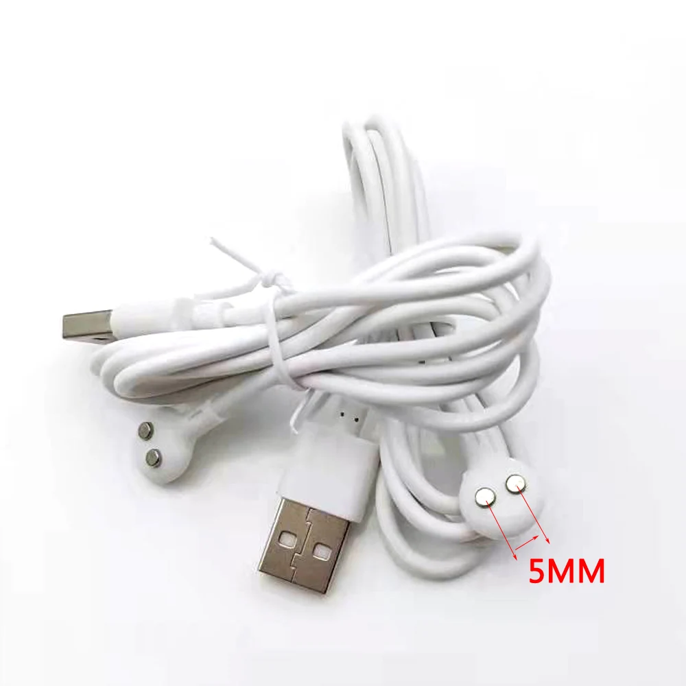 USB Charge Connector 90 Degree 2P Magnetic Charging Cable Spacing 5mm Magnet Suctio For Sex Toys Products Instrument Device