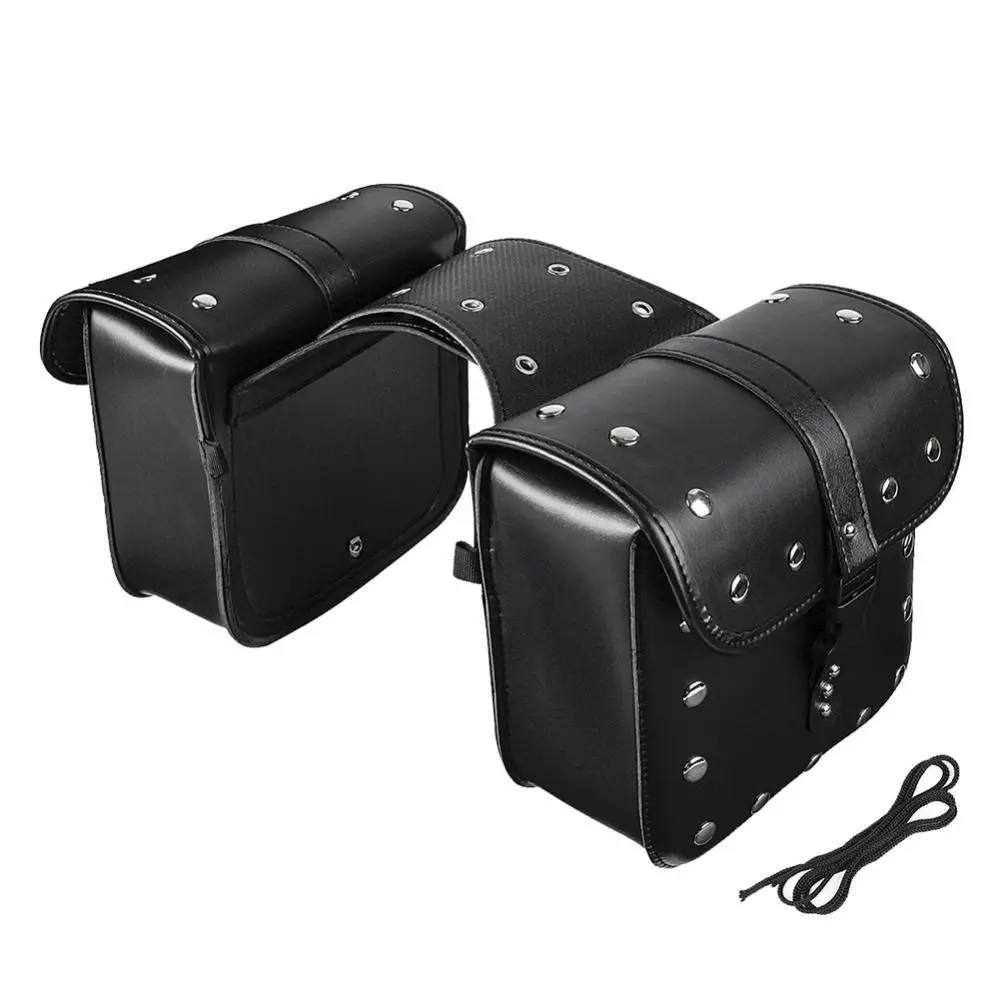 2Pcs Universal Waterproof Motorcycle Saddle Bag Pannier Side Storage Luggage