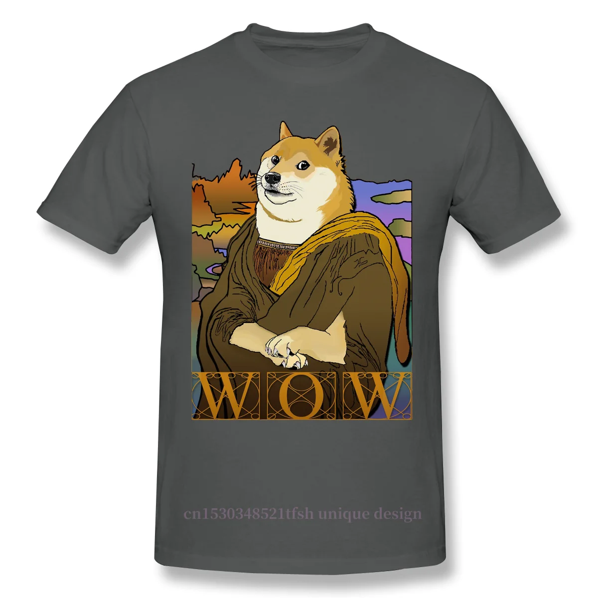 Funny Stocks Dogecoin K-line Bitcoin 2021 New Arrival T-Shirt Mona Doge Unique Crewneck Cotton for Men