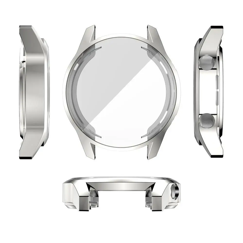 Casing jam tangan TPU cangkang kulit modis pelindung layar penutup penuh Electroplate untuk jam tangan Huawei GT 2 46mm 42mm