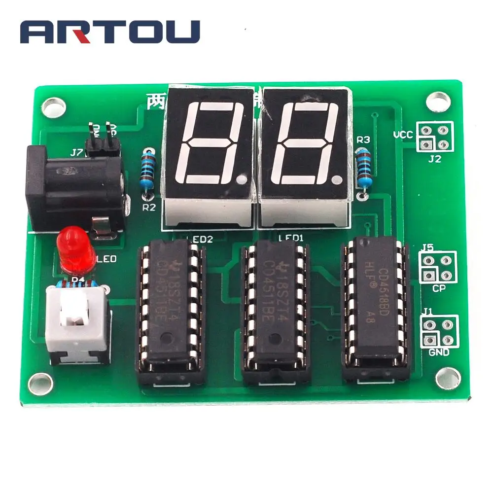 DIY Kits Two Bit Decimal Counter The 2 Bit Counter Parts DIY Electronic Kit