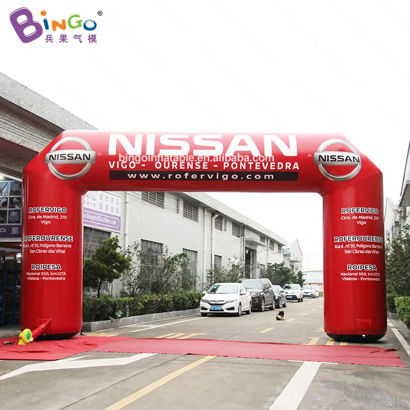 

Personalized 9x5 Meters PVC Inflatable Red Arch For Advertising Decoration / Inflatable Archway - BG-A1418