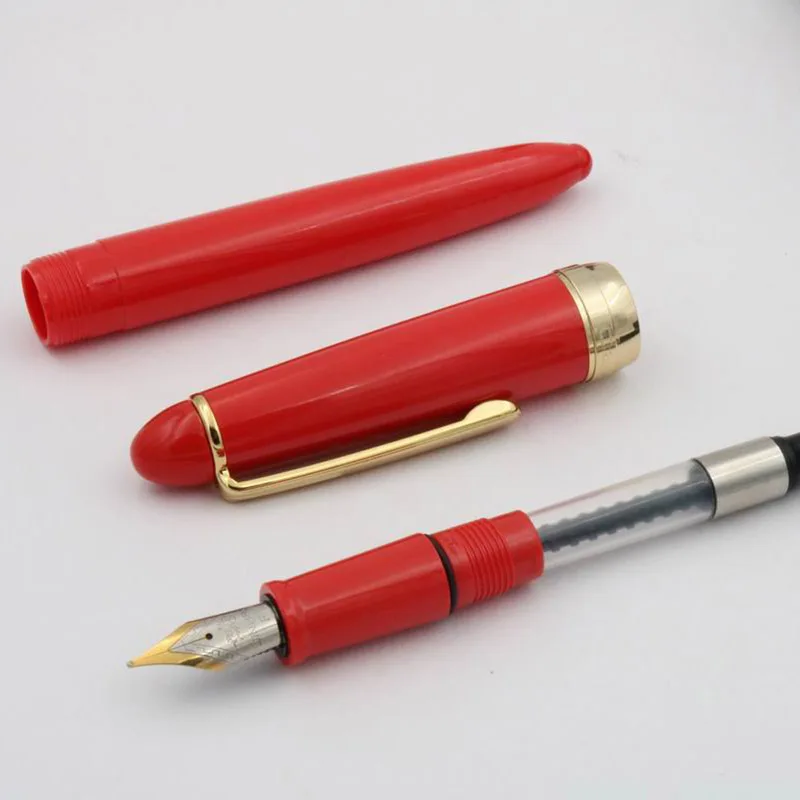 JINHAO NEW 992 color blue plastic Rotating lid Silver student fountain Pen