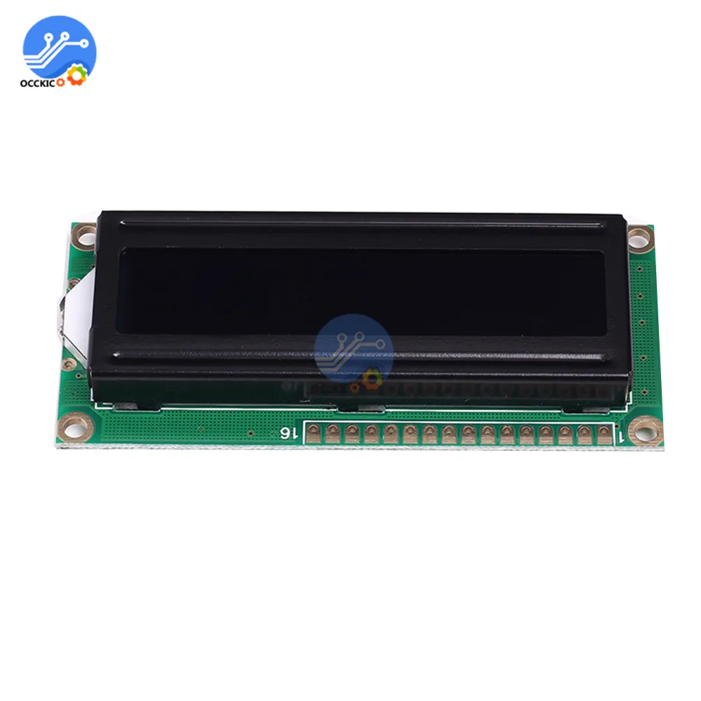 1602A Screen LCD Display Module 5V 16x2 Red Character Dot Black Background Parallel Port LCD Controller Module