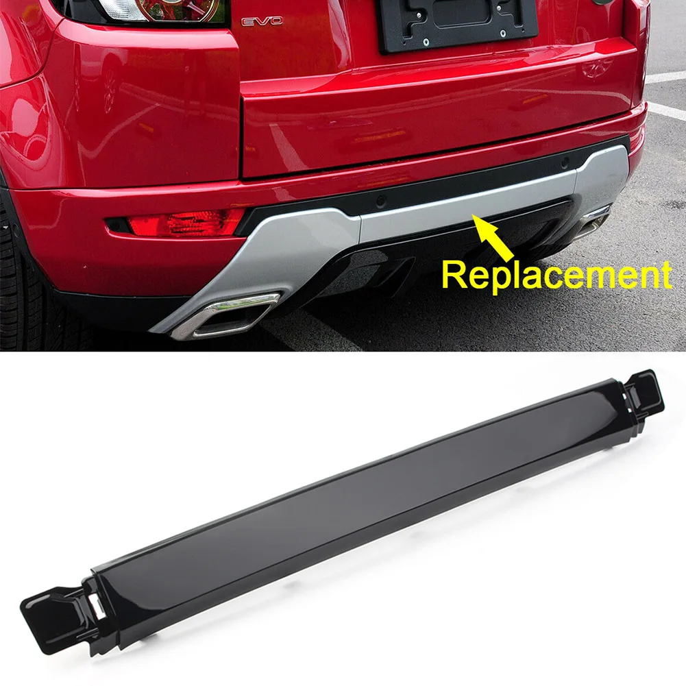 

Car Rear Bumper Lower Central Bar Protective Trim For Range Rover Evoque 2012 2013 2014 2015 2016 2017 2018 Glossy Black ABS