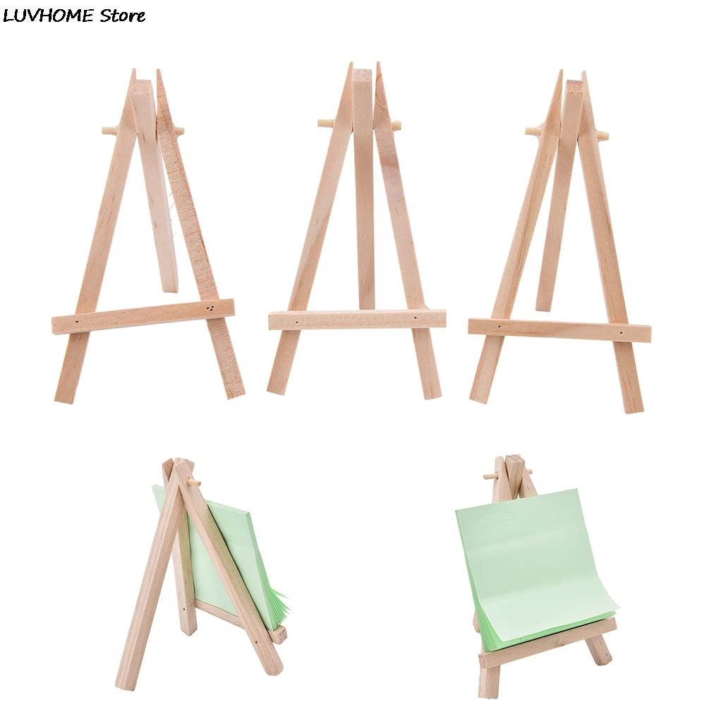 1pcs Wooden Mini Artist Easel Wood Wedding Table Card Stand Display Holder For Party Decoration 12.5*7cm