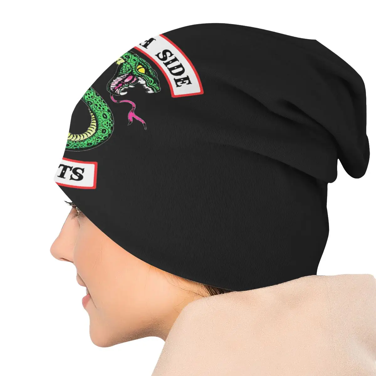 South Side Serpents Bonnet Hats Knitted Hat Hip Hop Outdoor Skullies Beanies Hats Figure Riverdale Adult Warm Head Wrap Cap
