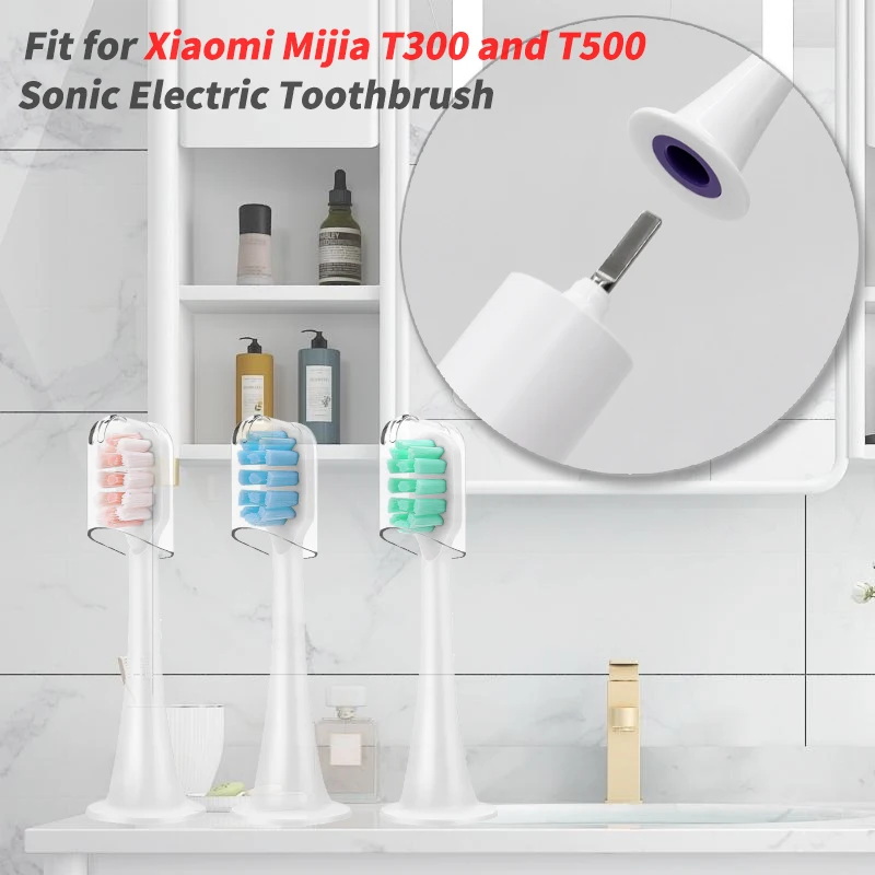Đầu Bàn Chải Thay Thế Cho Xiaomi MiJia T300 Và T500 Đầu Bàn Chải Đánh Răng Đi Kèm Với Đầu Bàn Chải Đánh Răng Mũ Lưỡi Trai