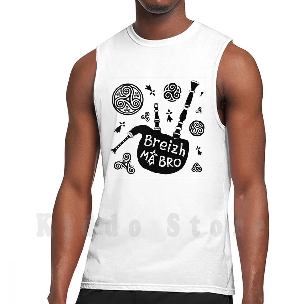 Breizh , Ma Bro! Tank Tops Vest Sleeveless Bretagne Breton Breizh Ma Bro Brittany Cornemuse Biniou Triskel