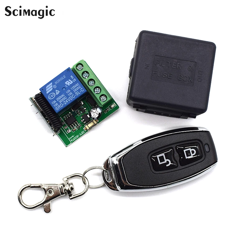 433 Mhz DC 24V 1CH Tiếp Không Dây Điều Khiển Từ Xa 433 MHz Module Thu Phát Cho Nhà Thông Minh Công Tắc bộ Phát Diy