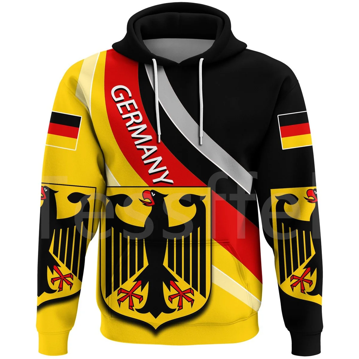 

Tessffel Germany Deutschland Country Flag Colorful Harajuku NewFashion Tracksuit 3DPrint Streetwear Casual Hoodies Men/Women X7