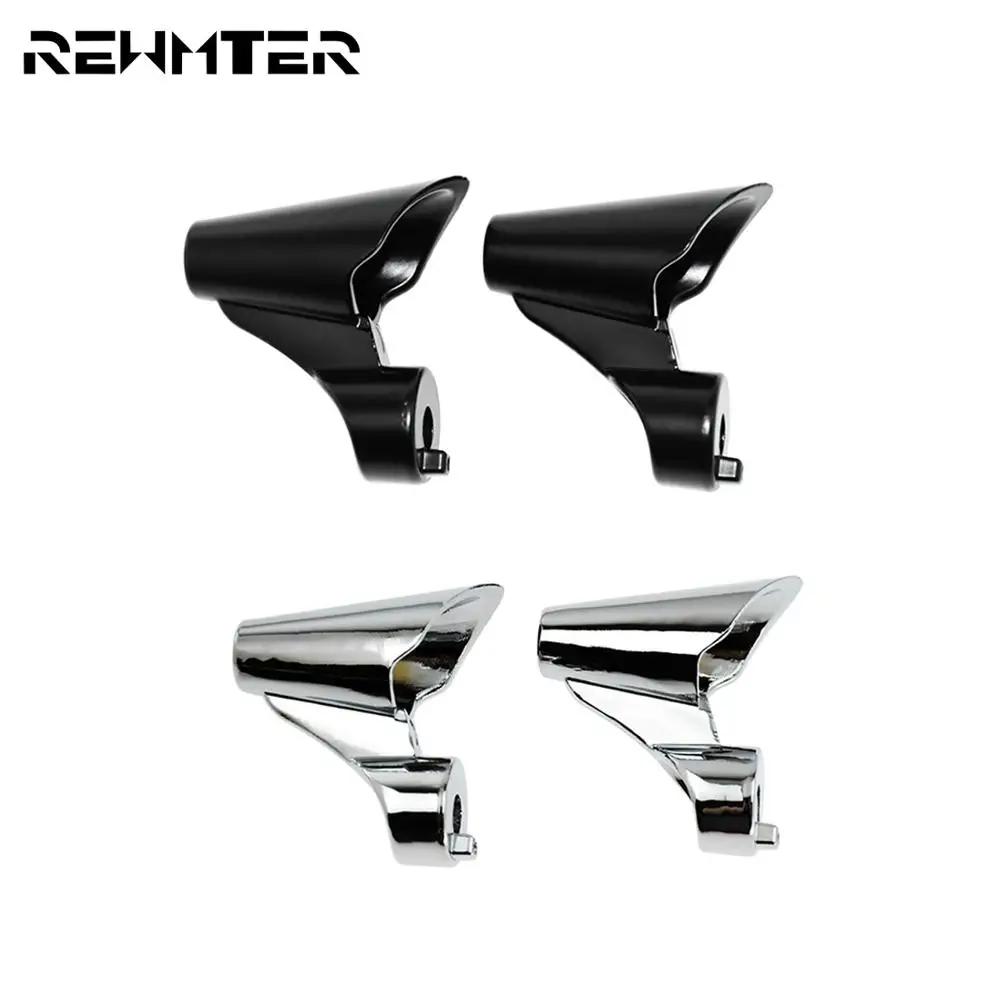 Motorcycle Front Turn Signal Indicator Light Relocation Kit Black/ Chrome 2PCS For Harley Sportster XL1200X Model 2011-2015