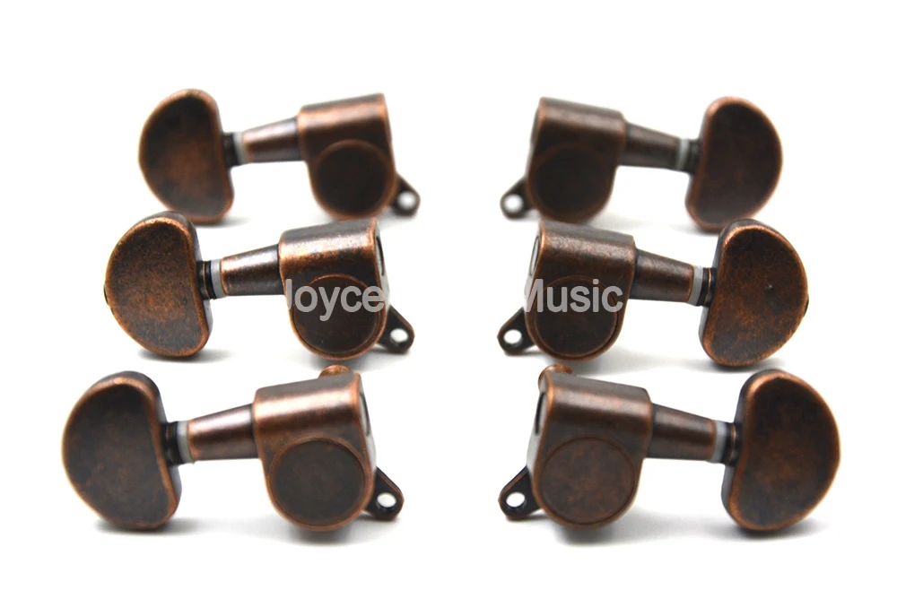 Niko Vintage Style Bronze Semicircle Acoustic Guitar Tuning Pegs Tuners Machine Head 3L+3R Free Shipping Wholesales