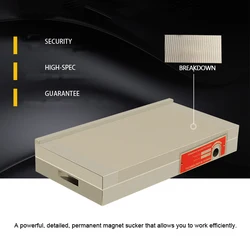 Permanent Magnetic Chucks Industrial Stainless Steel Rustless for Surface or Tool Grinding Machines