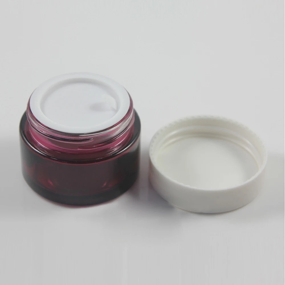 

Eye Cream Container,Empty Glass Purple Cream Jar 30G Wholesale