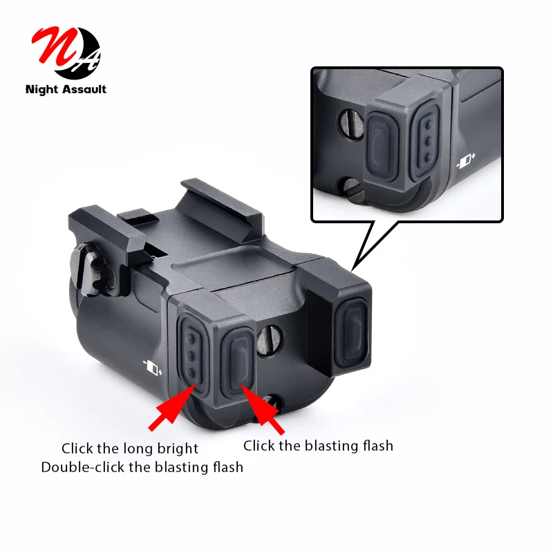WADSN Zenit KLESCH-1 K1S GEN.2.0 Powerful Tactical Flashlight 400lumens Weapon light hunting Airsoft weapon glock pistol G17