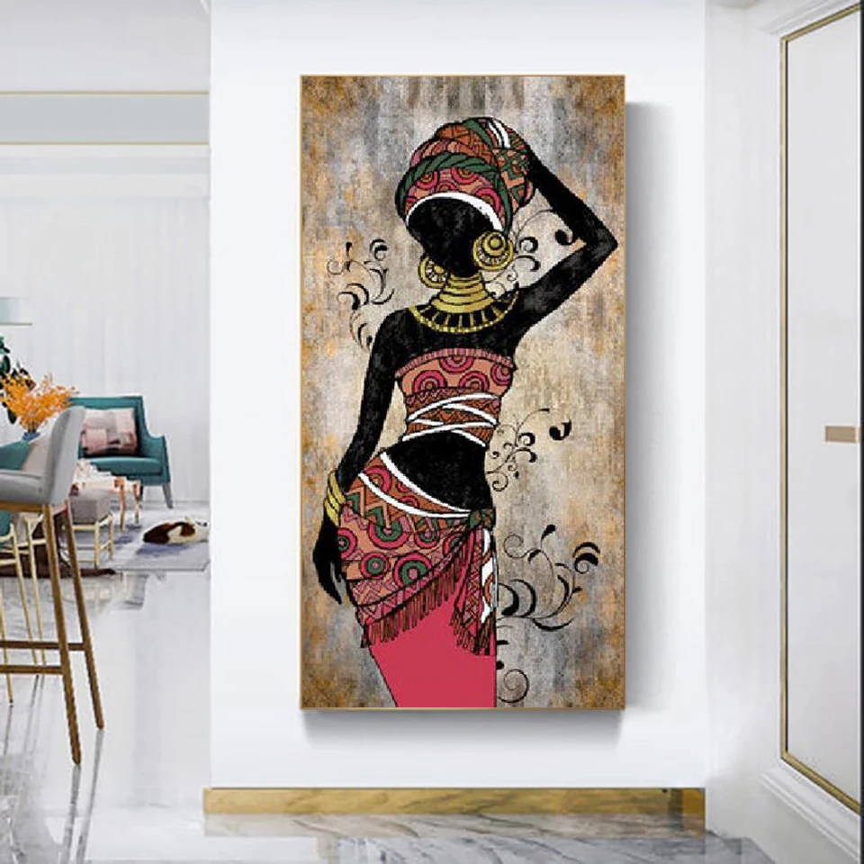 Diy Diamond Painting African Women Art Home Decor African Girl Full Diamond Embroidery ethnic Painting African Beauty Woman