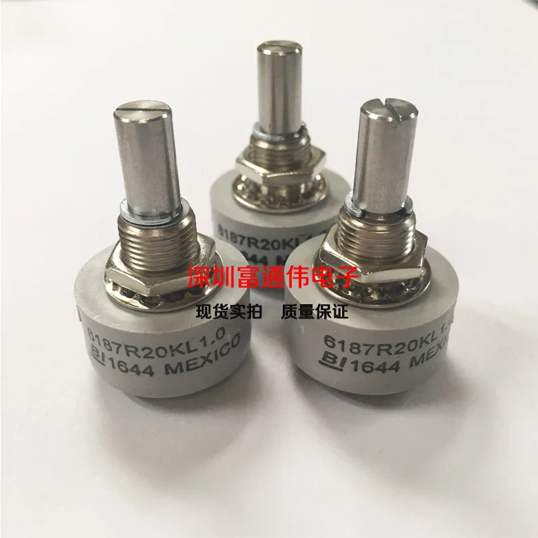 1 pz BI 6187R potenziometro in plastica conduttiva varistore di precisione illimitato a 360 gradi 20k 1k2k5k10k