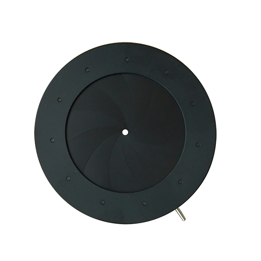 Imagem -04 - Abertura do Diafragma Íris Mecânico 250 mm Ajustável para Microscópio Câmera Adaptador Monitor Condensador Unidade de