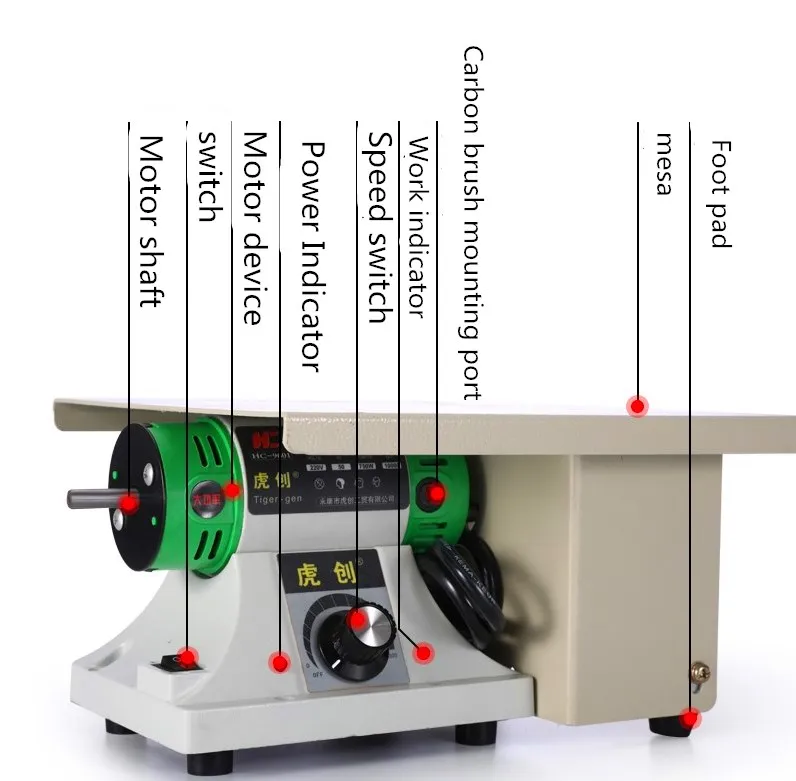 Table grinder gem jade table grinder table saw cutting machine engraving and polishing tool set