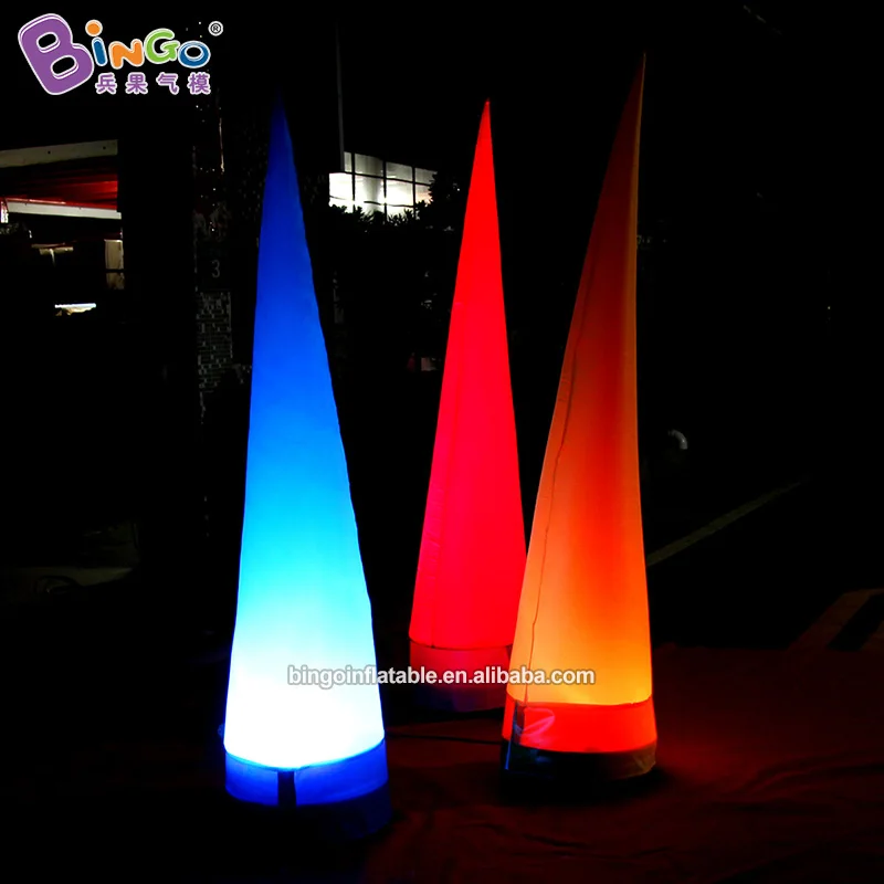 

Customized 2m Height Inflatable Led Cones / Inflatable Light Cone / Inflatable Cone Collar Light-up Toy