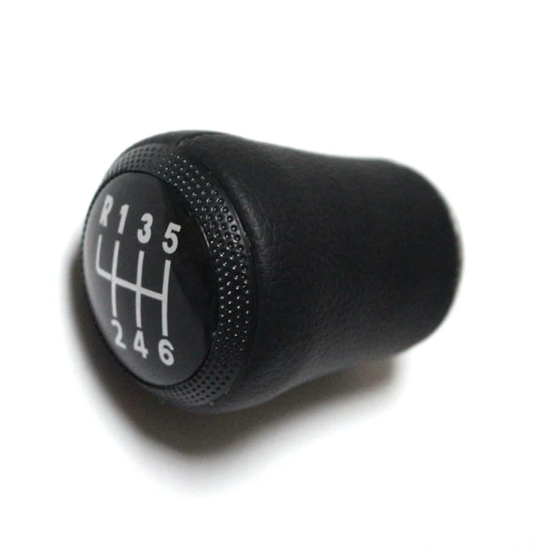 Car Stick Gear Shift Lever Knob 6 Speed Genuine Leather For Audi A6 C5 A4 B5 A8 D2 (95-03) CNWAGNER