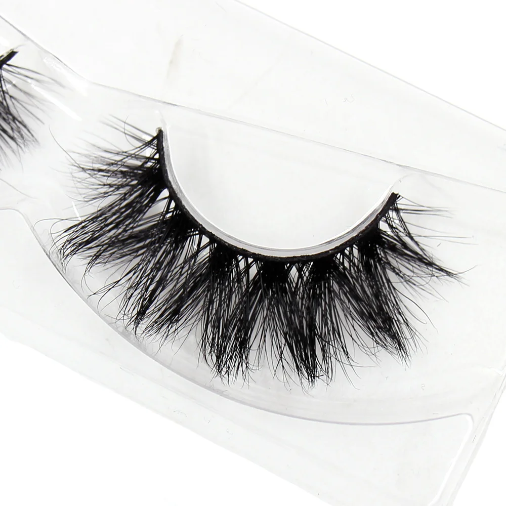 16mm-18mm Mink Eyelashes Long Lasting Mink Lashes Natural Dramatic Volume Eyelashes Extension Thick Long 3D False Eyelashes