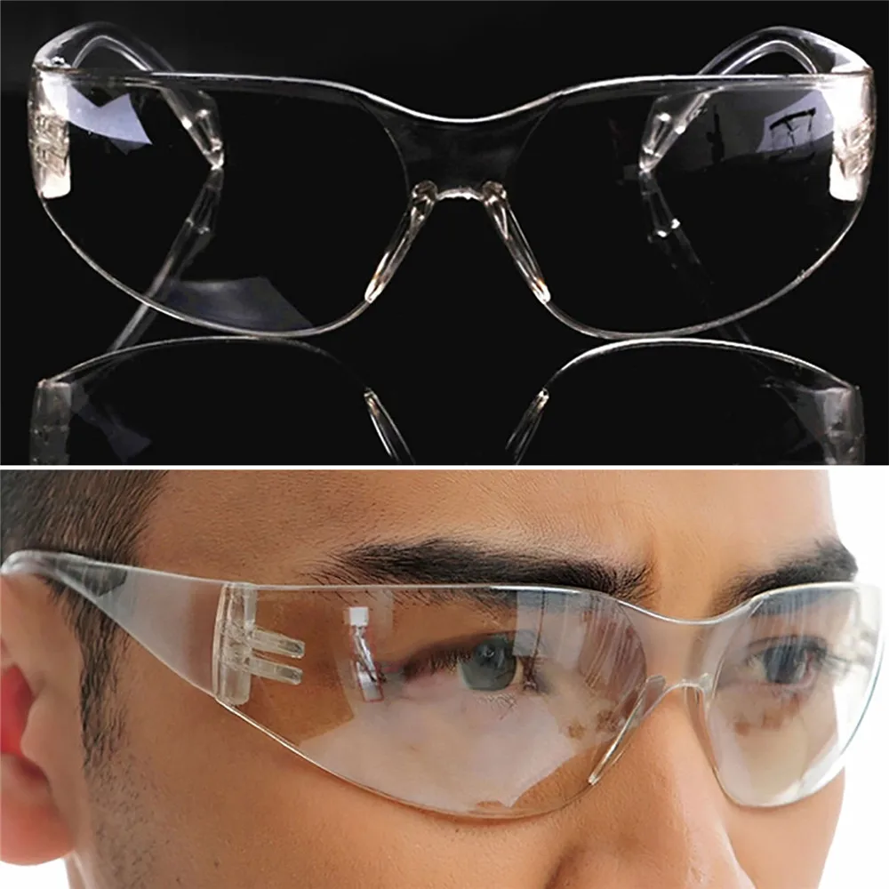 Clear Vented Safety Goggles Eye Protecting Glasses Anti Fog Anti Dust Glasses Protective Eyewear Motorcycle Equipment Man Women