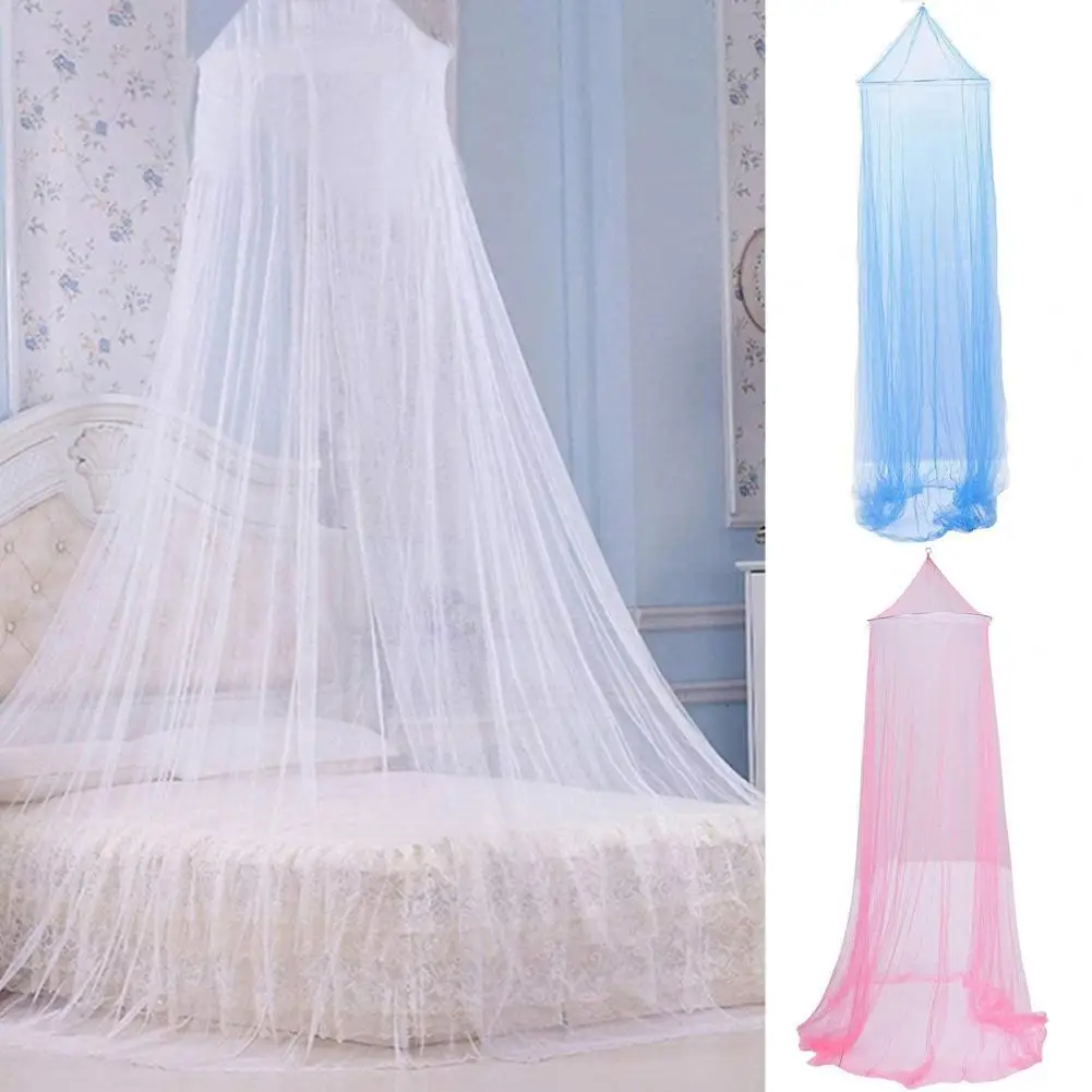 Bedroom Net Decorative Multifunctional Chiffon Round Mosquito Tent Summer Protector Breathable Insect Reject Canopy Bed Curtain