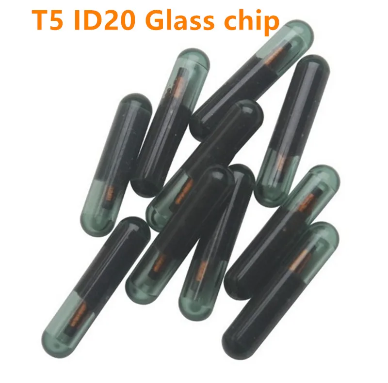 10pcs original car key chip T5 ID20 glass chip auto transponder chip / T5 ID20 ceramic chip / T5 (ID20) PCB chip