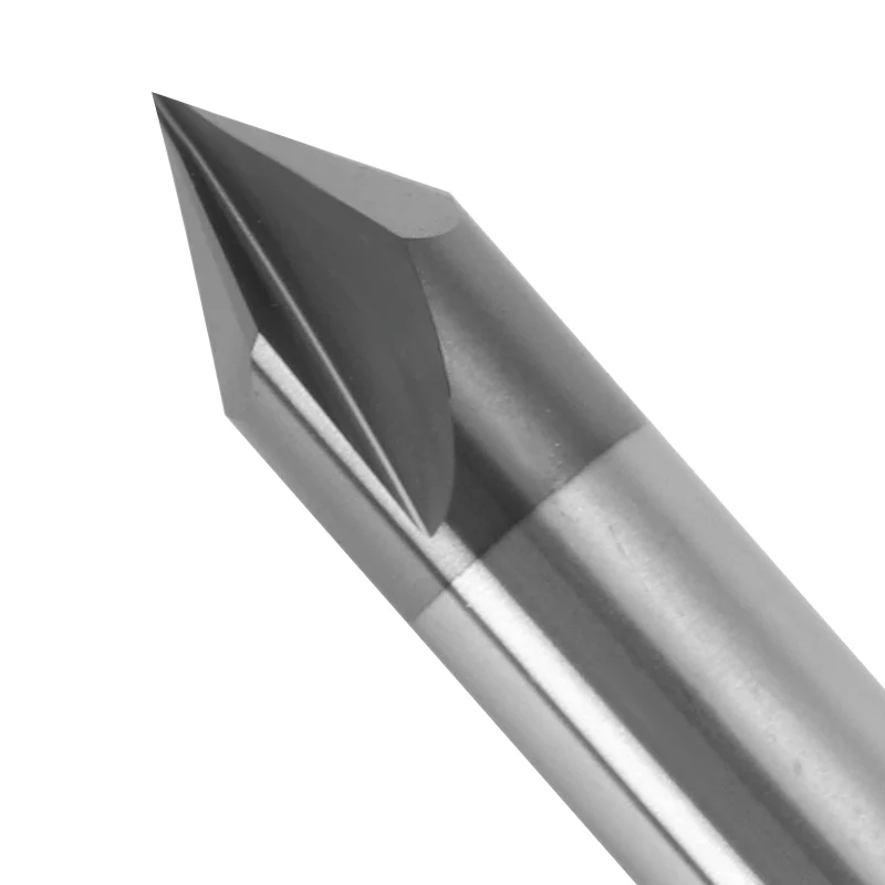 ZGT Chamfering Milling Cutter 60 90 120 Degree Coated 3 Flute 3mm 4mm 6mm 8mm 10mm 12mm Carbide Metal Milling Chamfer End Mills