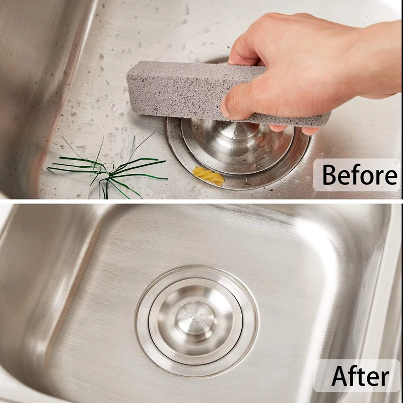 8 Pieces Pumice Stones for Cleaning Pumice Scouring Pad Grey Pumice Stick Cleaner for Removing Toilet Bowl Ring Bath Household K