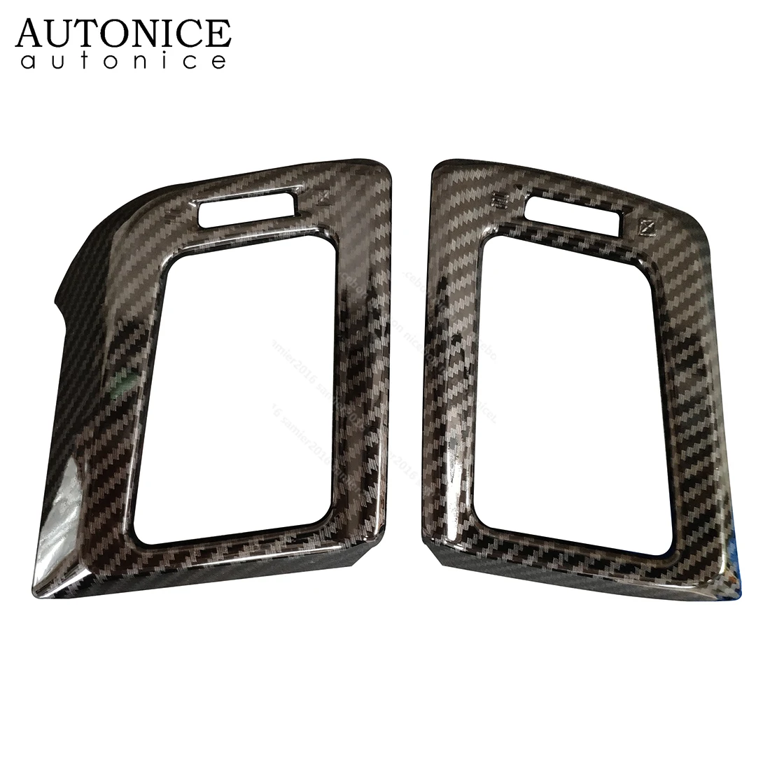 Carbon fiber color Air Conditioning Dashboard Vent Cover for Toyota RAV4 2013 2014 2015 2016 2017 2018