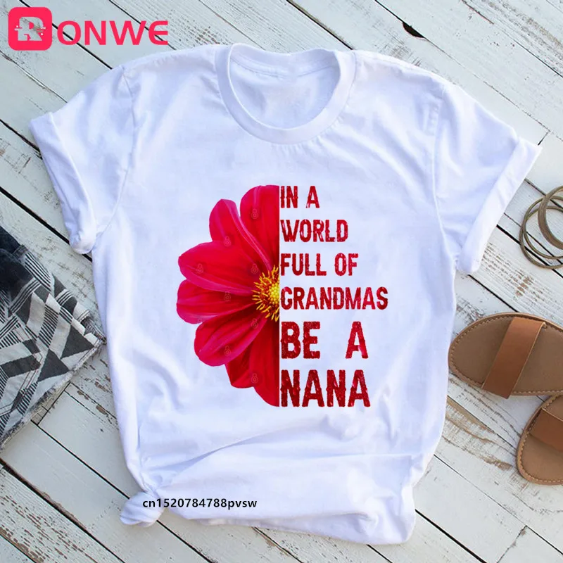 Donne In un mondo pieno di rose Be a Daisy T shirt ragazza girasole divertente T-shirt donna Harajuku anni \'90 vestiti, nave di caduta