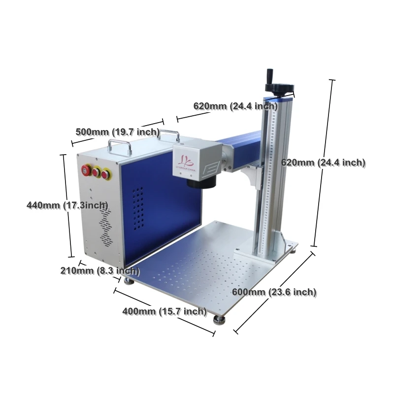 20W 30W 50W Raycus MAX Fiber Laser Marking Machine Split Laser Engraving Machine for Metal Plastic Engraver